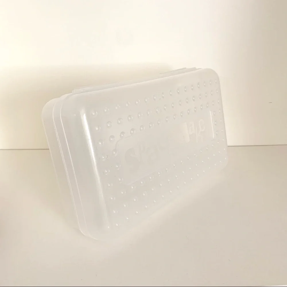 Vintage clear spacemaker stationary pencil case